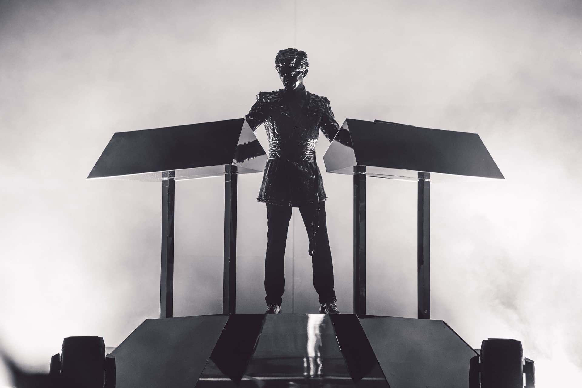 Tyler the Creator performing at Governors Ball festival