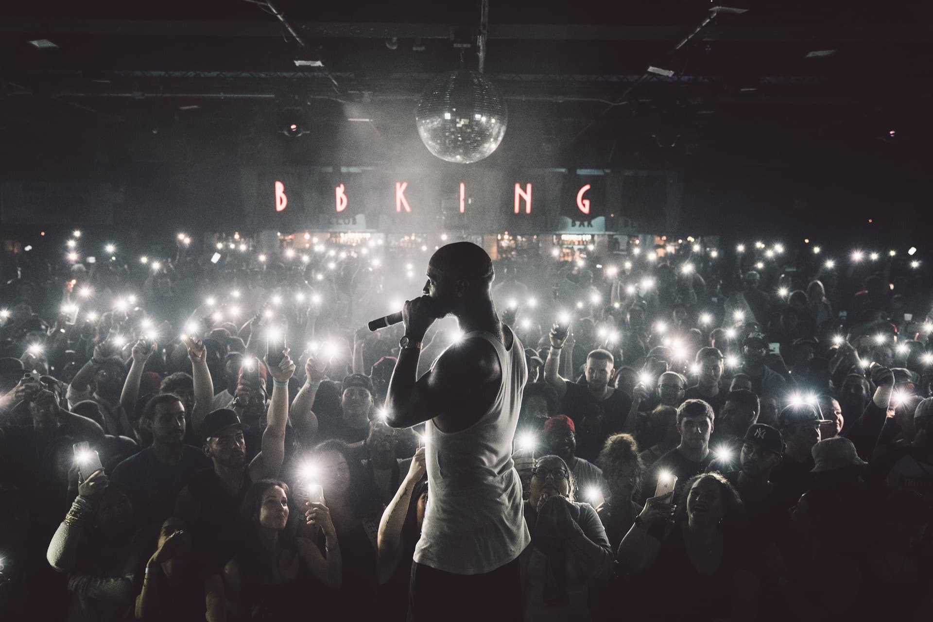 Live music performance with energetic stage presence