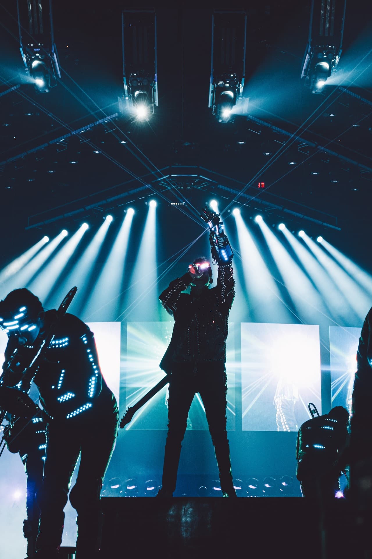 Concert photography with vibrant stage lights