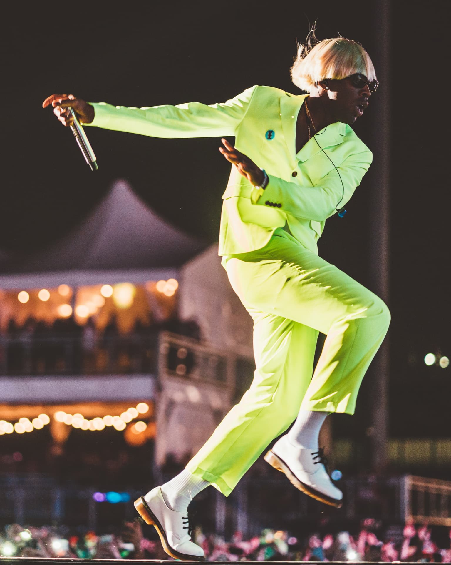 Live music performance with atmospheric lighting