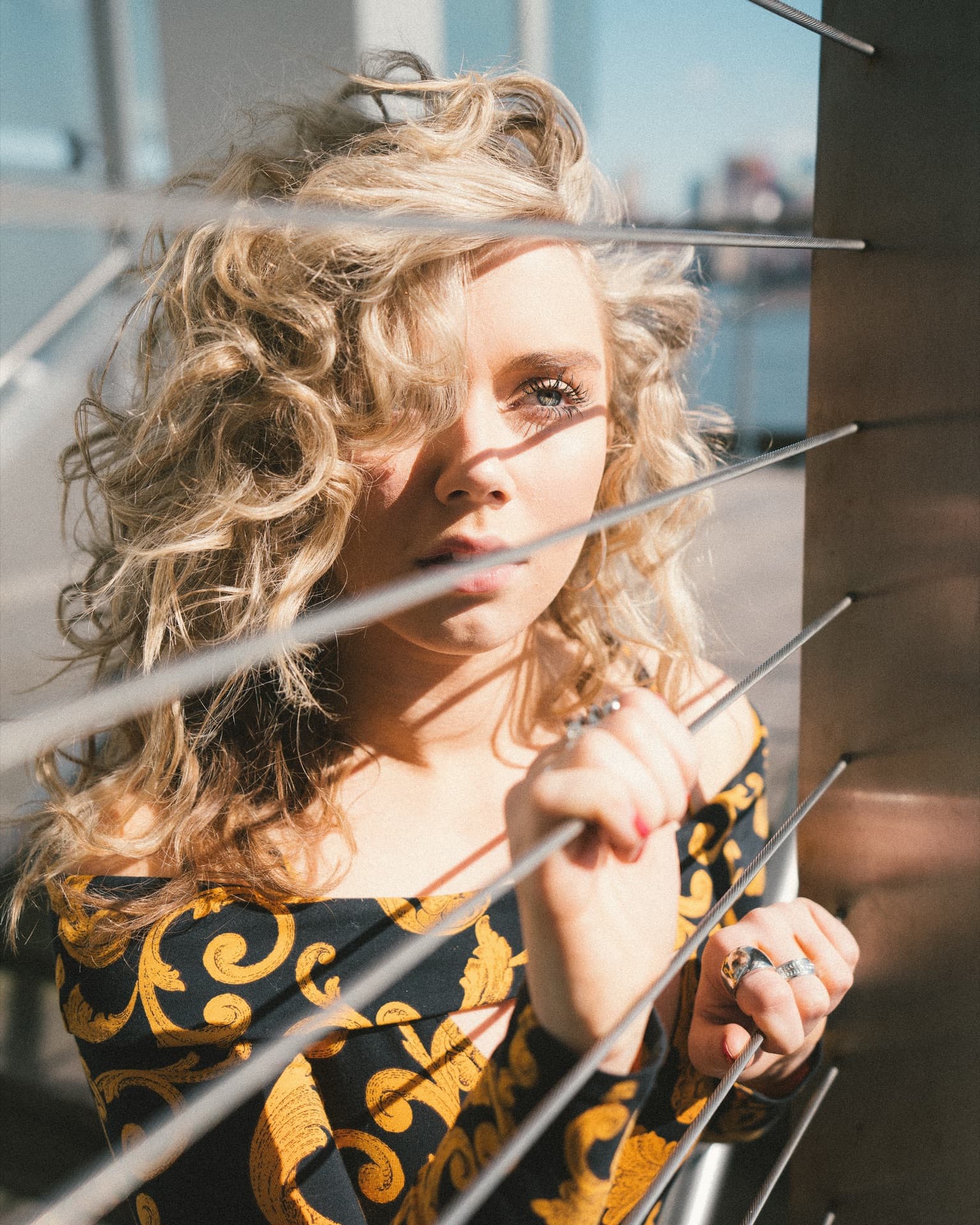 Editorial portrait with artistic lighting