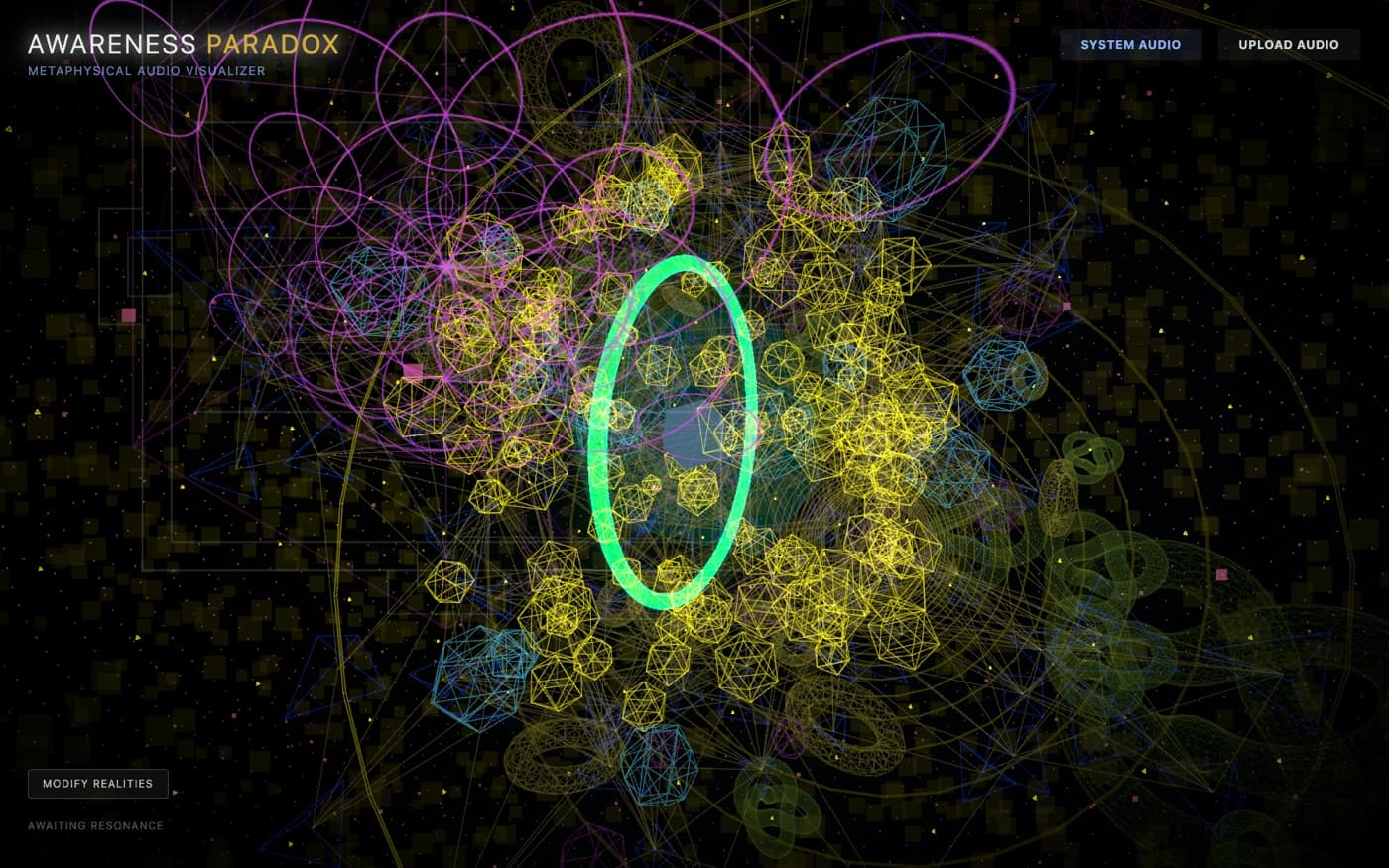 Awareness Paradox Visualizer — screenshot