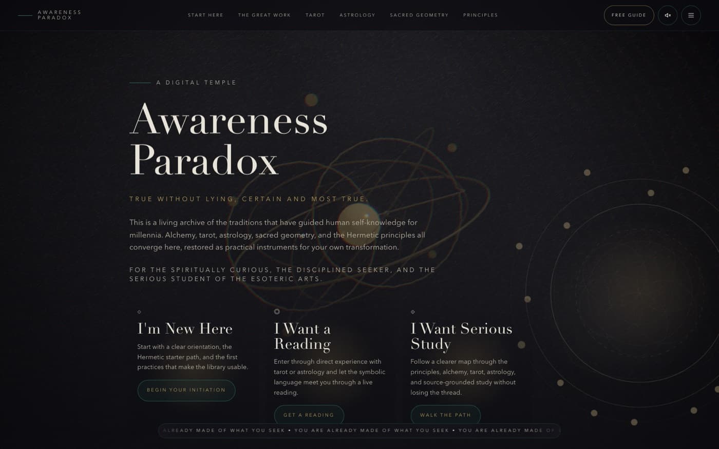 Awareness Paradox — screenshot